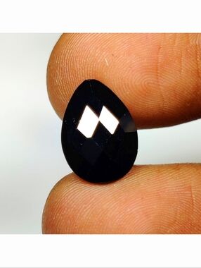 5.29 Ct Natural Black Onyx Pear Cut